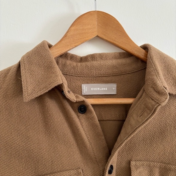 Everlane The Heavyweight Overshirt Shirt Light Jacket Size S Warm Light Brown - Picture 7 of 9
